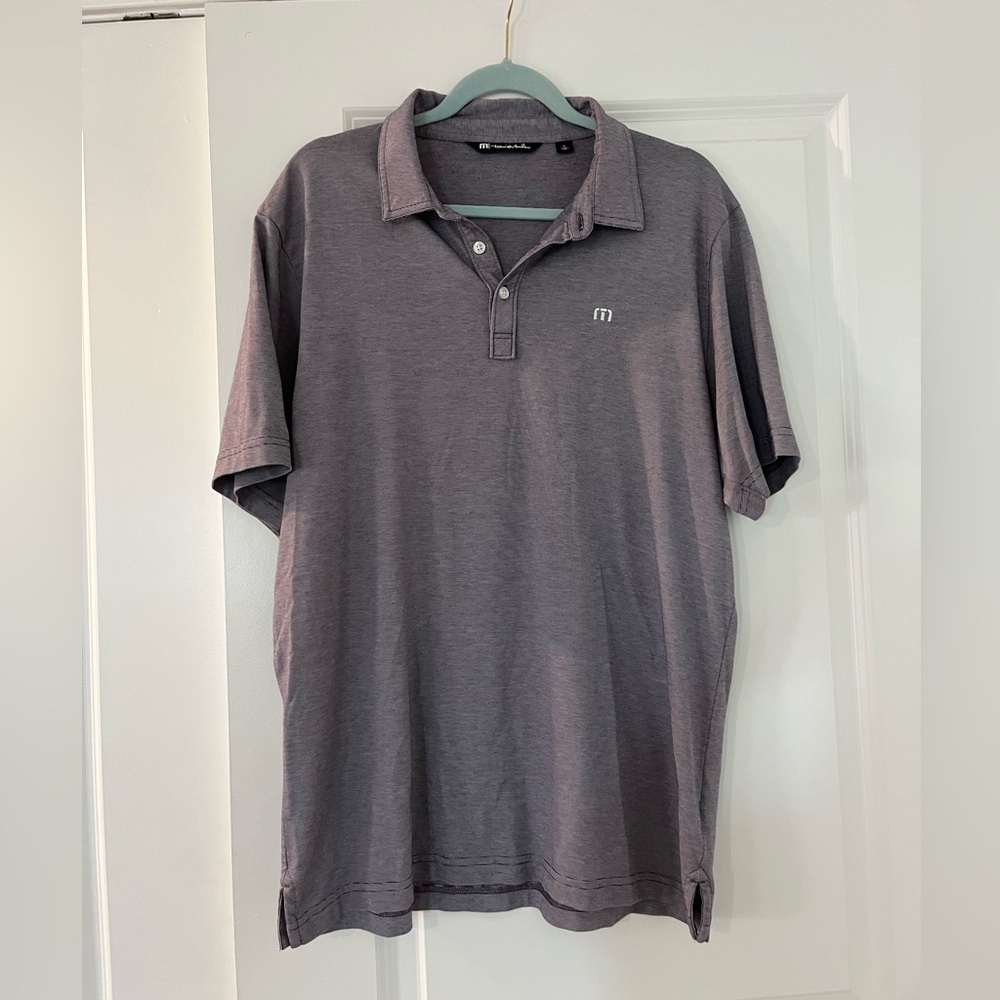 Travis Mathew Gray Polo Shirt